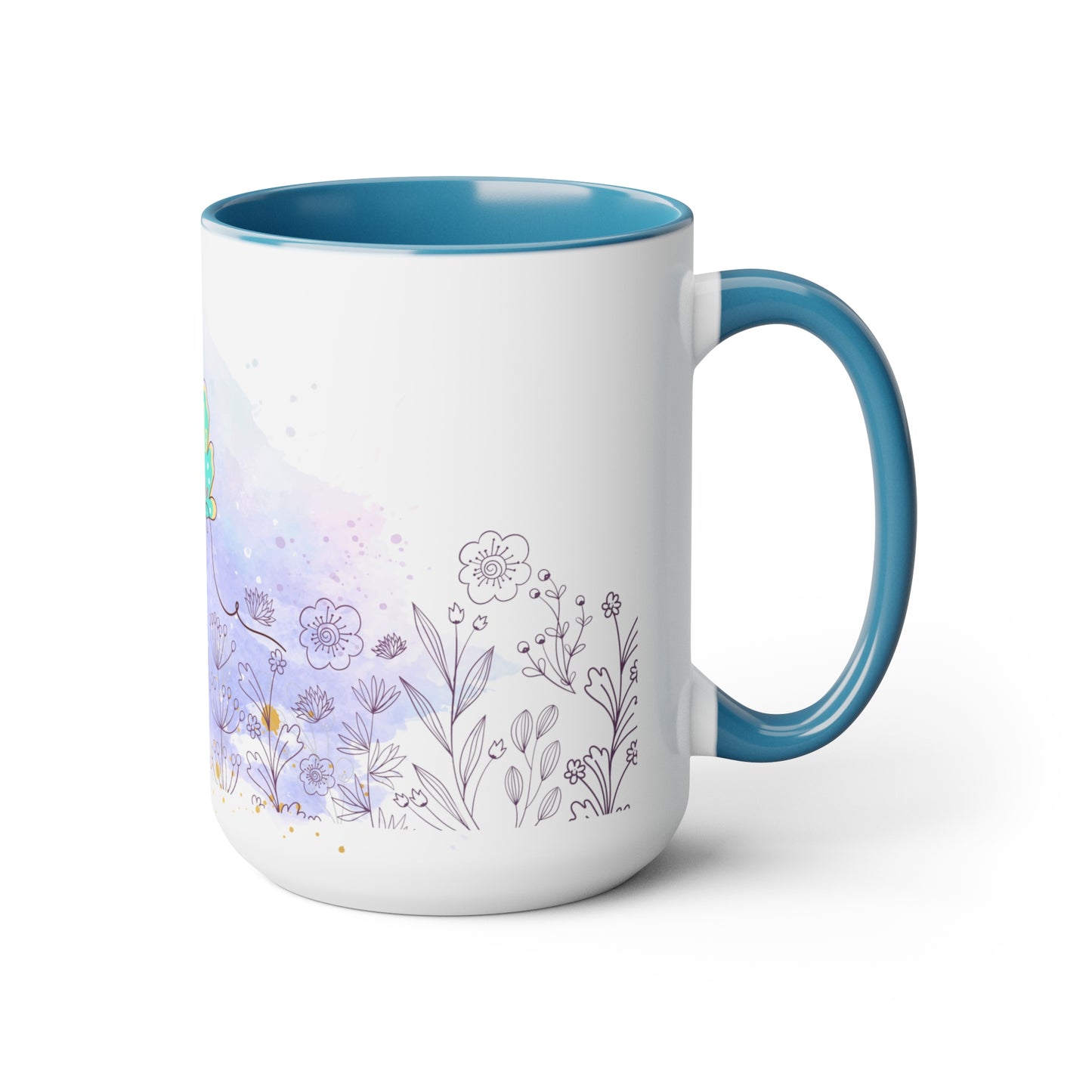Two-Tone Coffee Mugs, 15oz