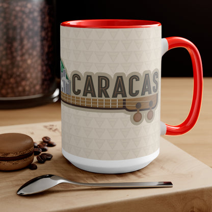 Two-Tone Coffee Mugs, 15oz