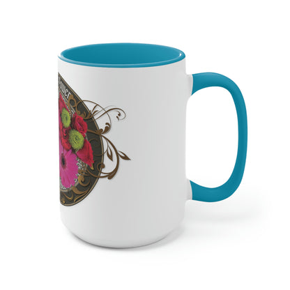 Two-Tone Coffee Mugs, 15oz