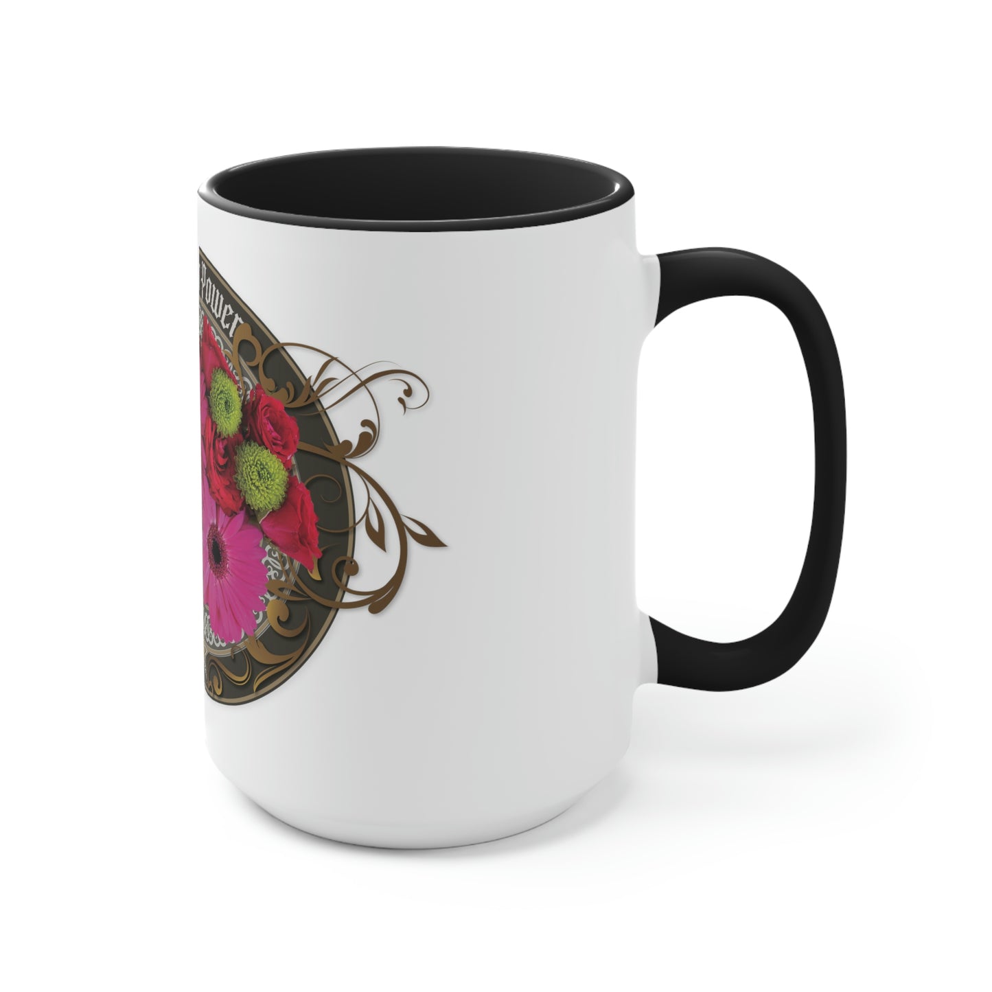 Two-Tone Coffee Mugs, 15oz