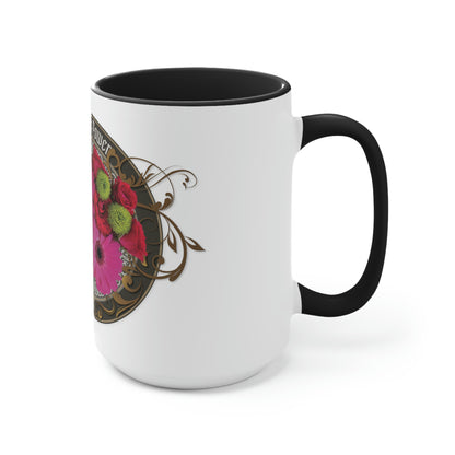 Two-Tone Coffee Mugs, 15oz