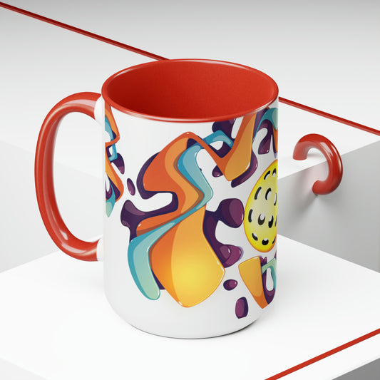 Two-Tone Coffee Mugs, 15oz