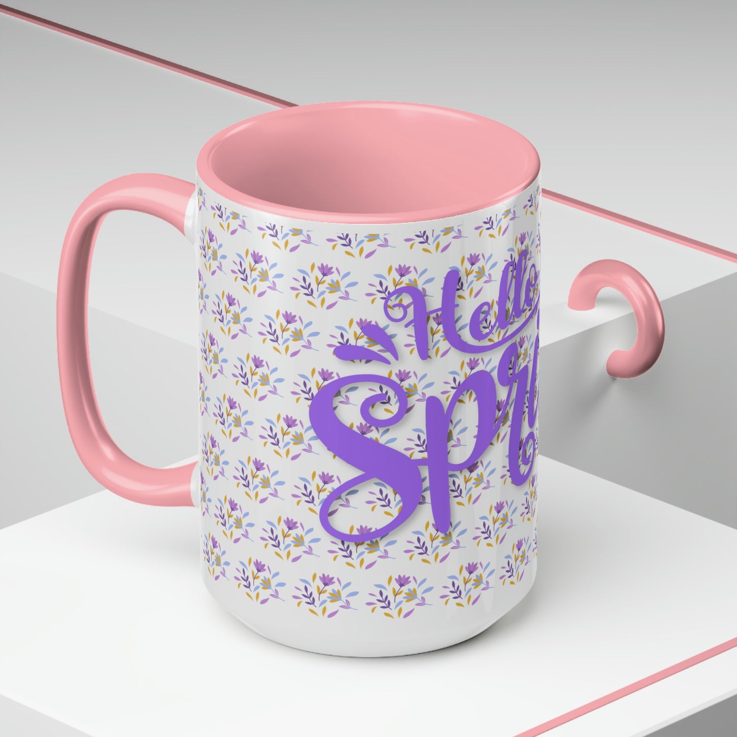 Two-Tone Coffee Mugs, 15oz