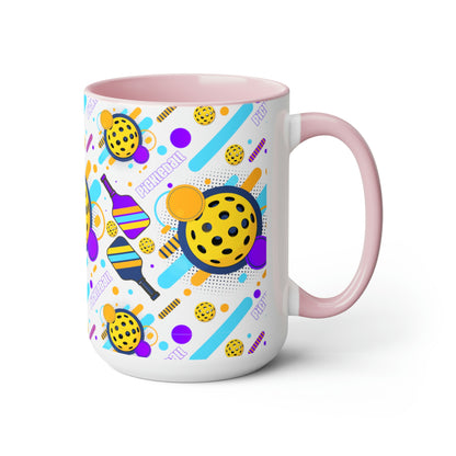 Two-Tone Coffee Mugs, 15oz