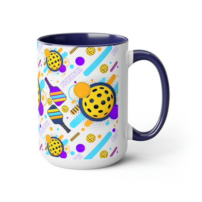 Two-Tone Coffee Mugs, 15oz