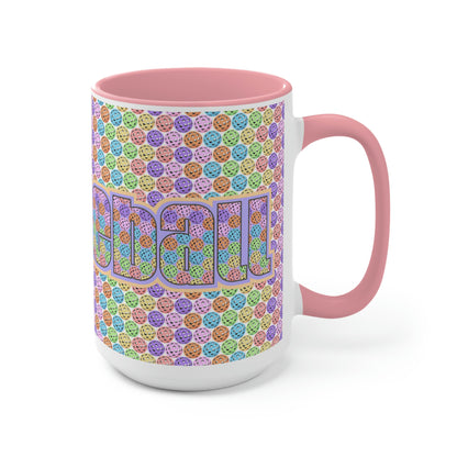 Two-Tone Coffee Mugs, 15oz