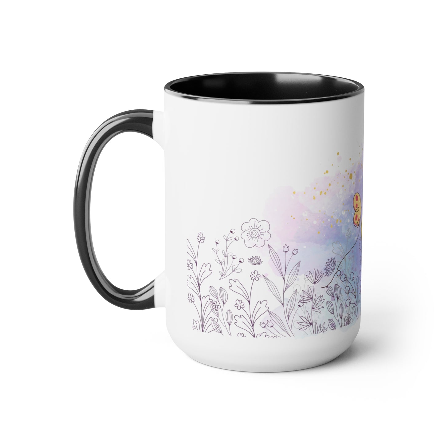 Two-Tone Coffee Mugs, 15oz