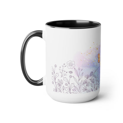 Two-Tone Coffee Mugs, 15oz