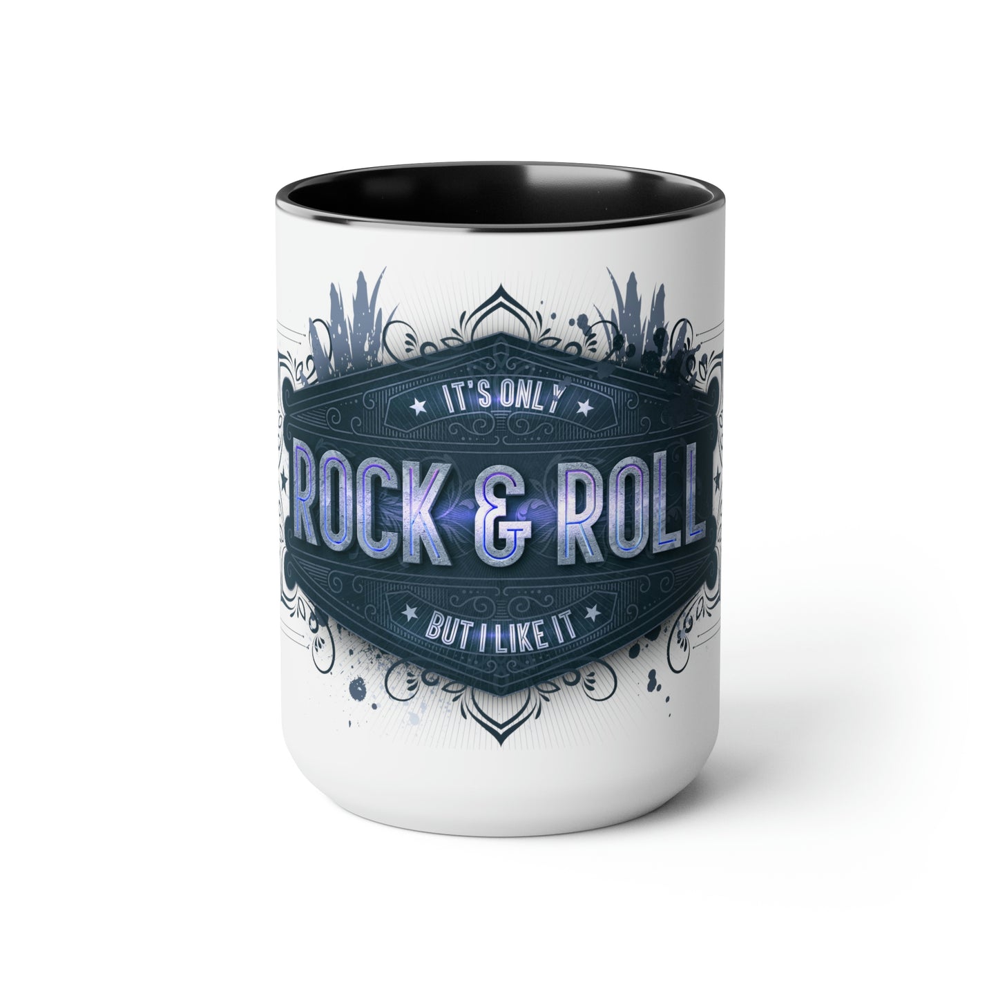 Two-Tone Coffee Mugs, 15oz