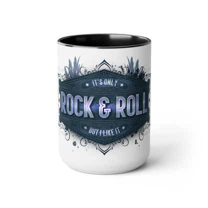 Two-Tone Coffee Mugs, 15oz