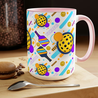 Two-Tone Coffee Mugs, 15oz