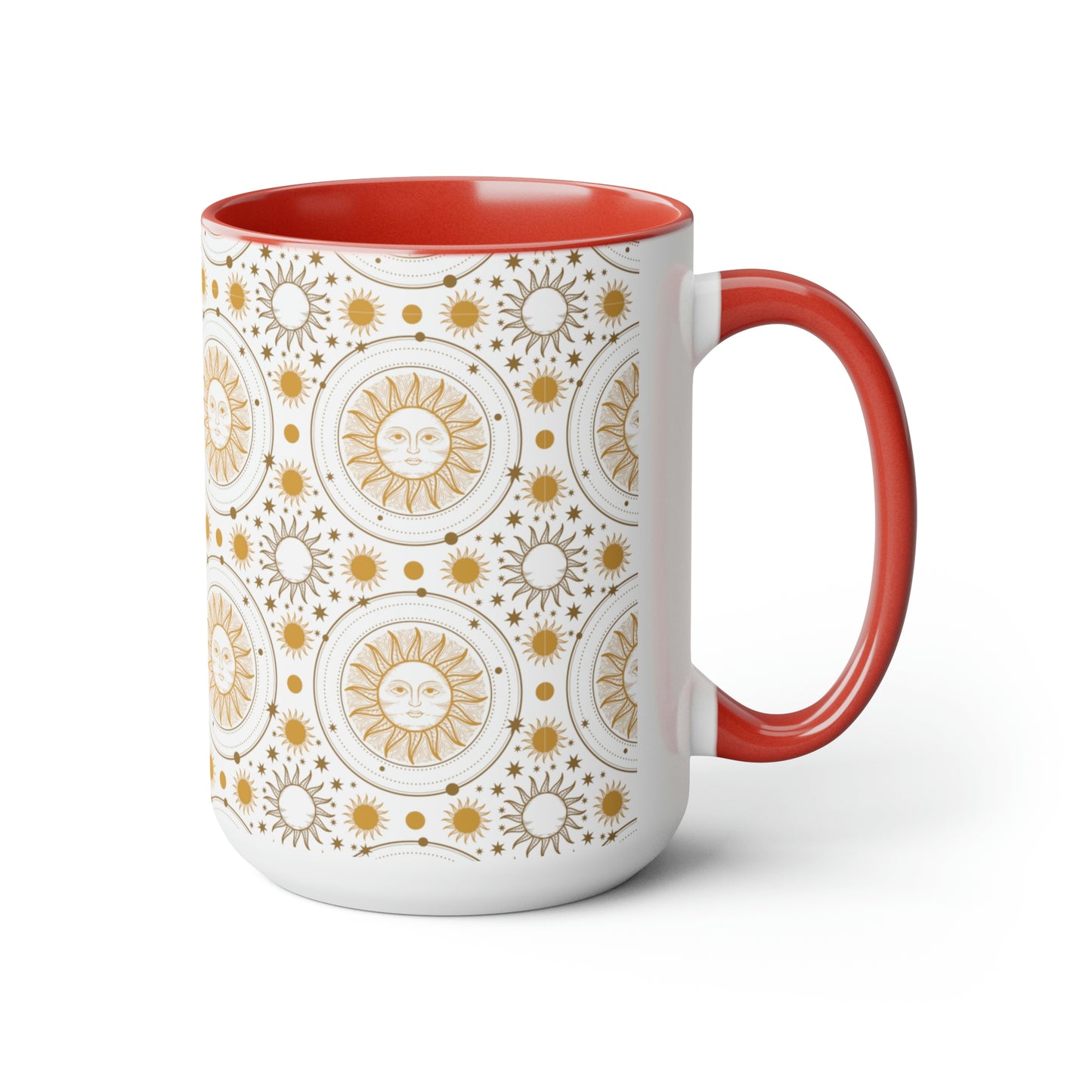 Two-Tone Coffee Mugs, 15oz