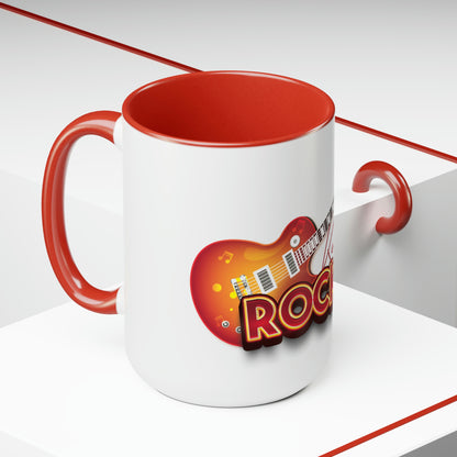 Two-Tone Coffee Mugs, 15oz