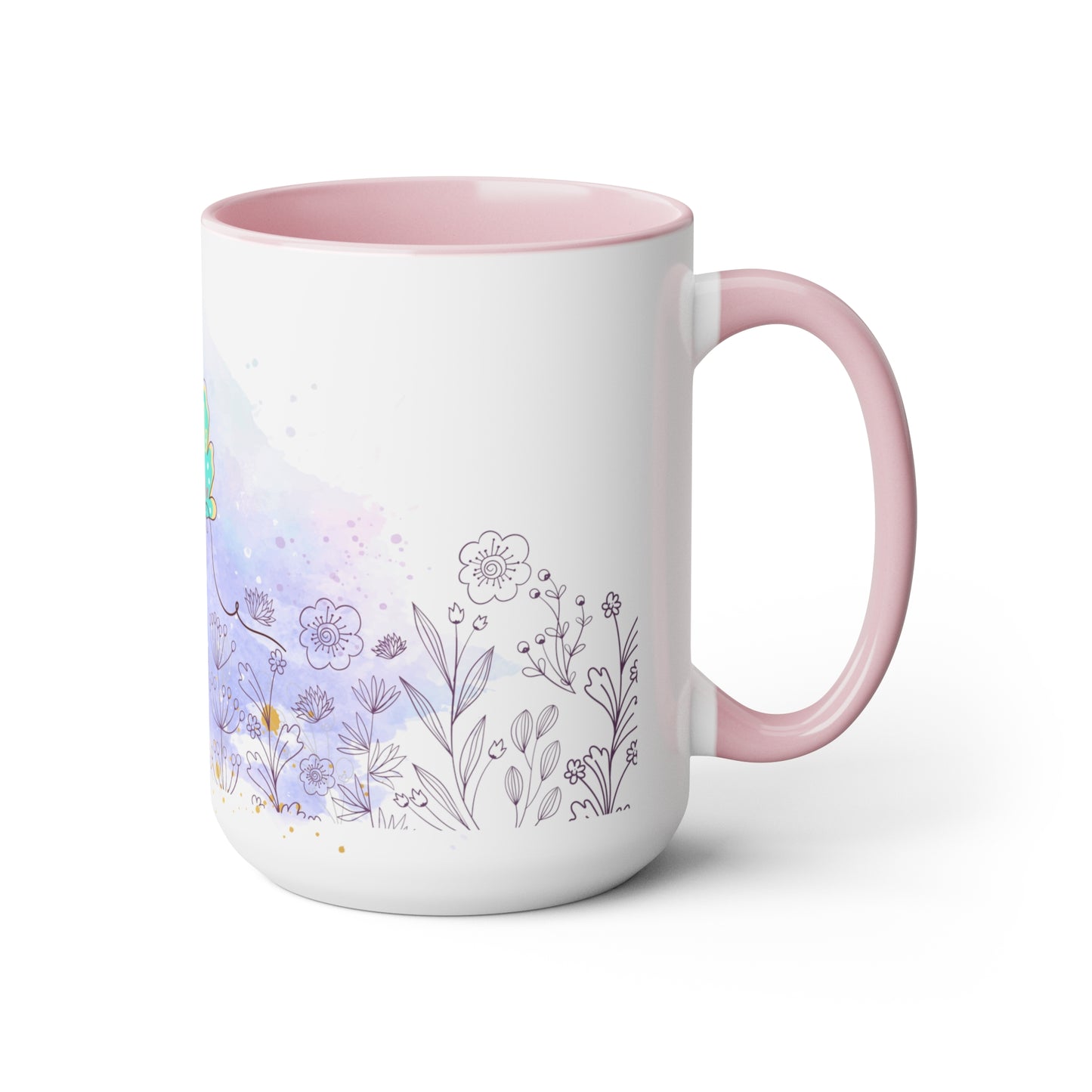 Two-Tone Coffee Mugs, 15oz