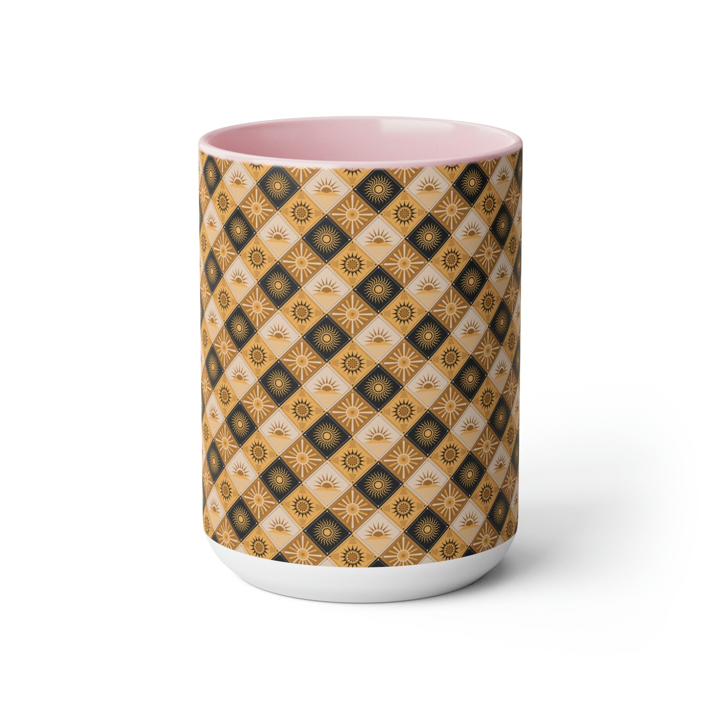 Two-Tone Coffee Mugs, 15oz
