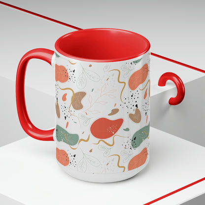 Two-Tone Coffee Mugs, 15oz