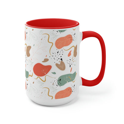 Two-Tone Coffee Mugs, 15oz