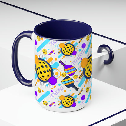 Two-Tone Coffee Mugs, 15oz