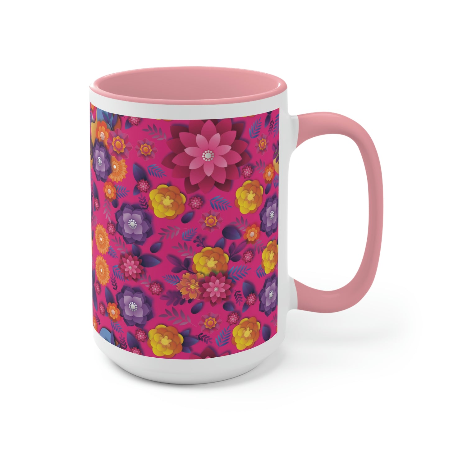 Two-Tone Coffee Mugs, 15oz