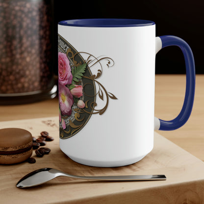 Two-Tone Coffee Mugs, 15oz