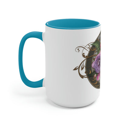 Two-Tone Coffee Mugs, 15oz