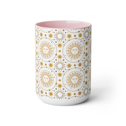 Two-Tone Coffee Mugs, 15oz