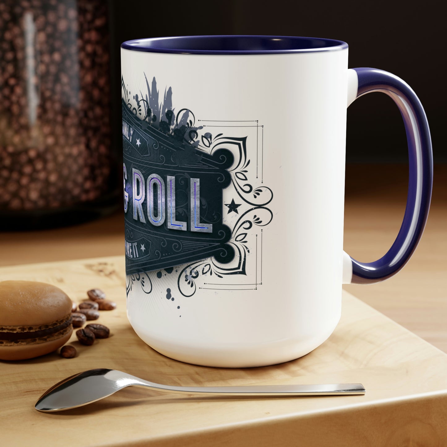 Two-Tone Coffee Mugs, 15oz