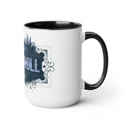 Two-Tone Coffee Mugs, 15oz