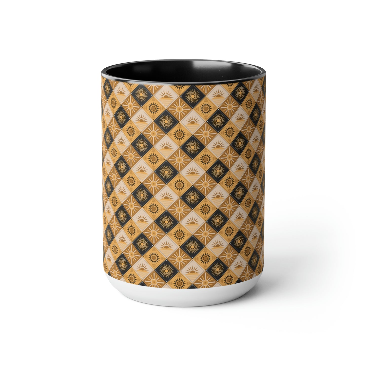Two-Tone Coffee Mugs, 15oz