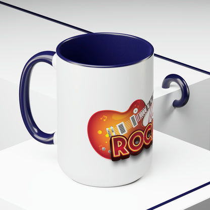 Two-Tone Coffee Mugs, 15oz