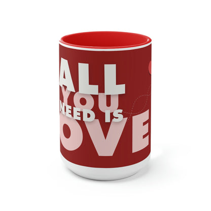 Two-Tone Coffee Mugs, 15oz