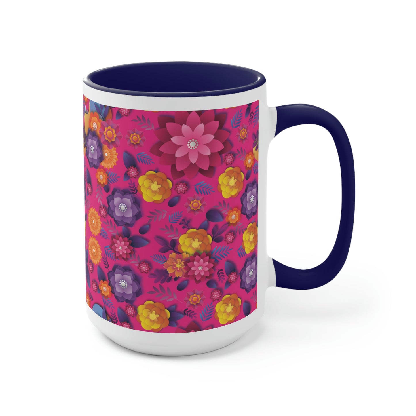 Two-Tone Coffee Mugs, 15oz