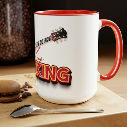 Two-Tone Coffee Mugs, 15oz