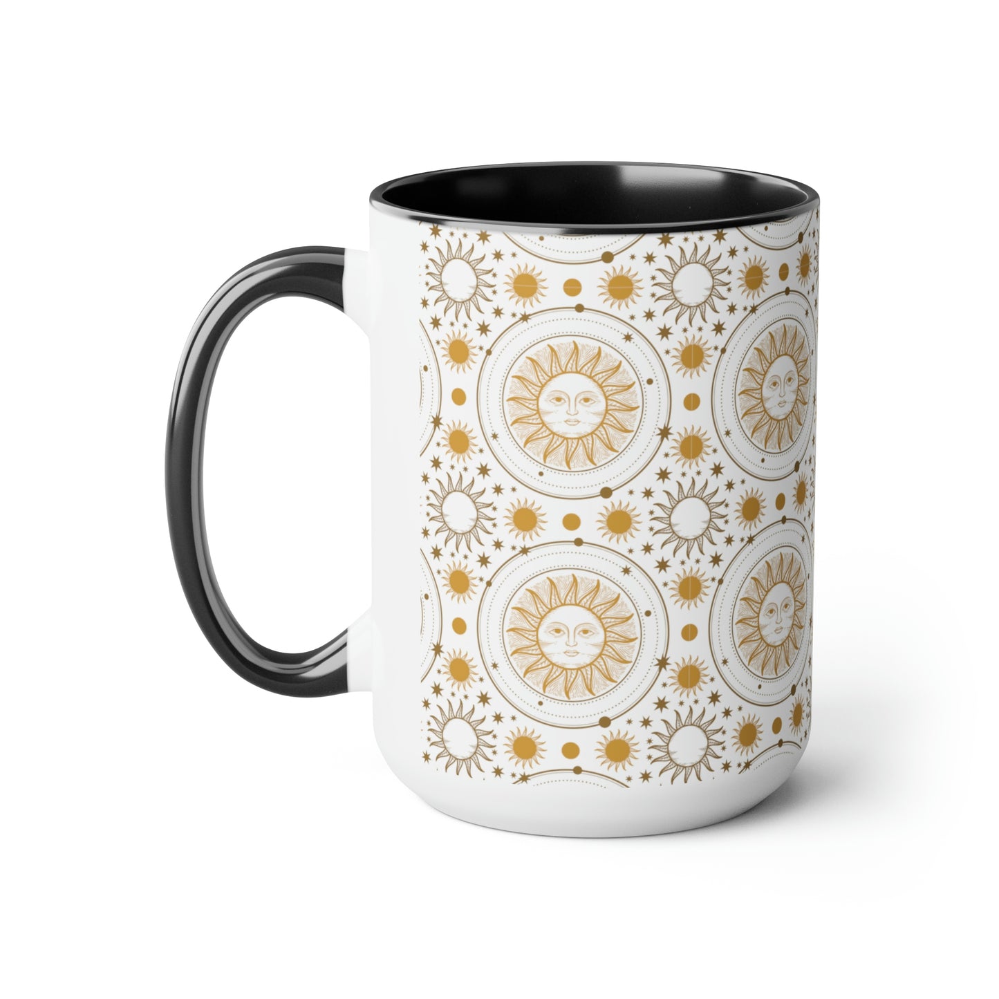 Two-Tone Coffee Mugs, 15oz