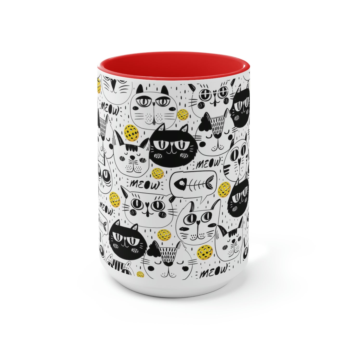 Two-Tone Coffee Mugs, 15oz