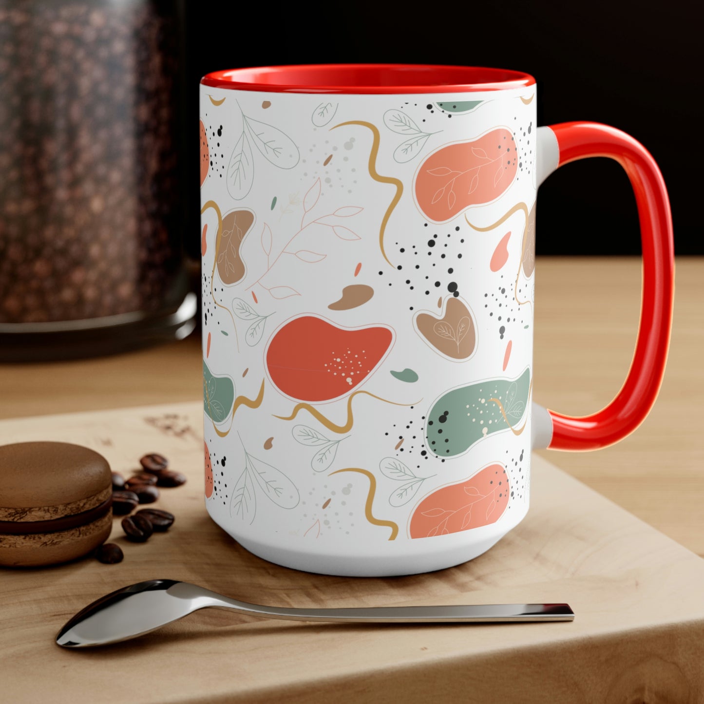 Two-Tone Coffee Mugs, 15oz