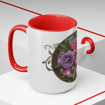 Two-Tone Coffee Mugs, 15oz