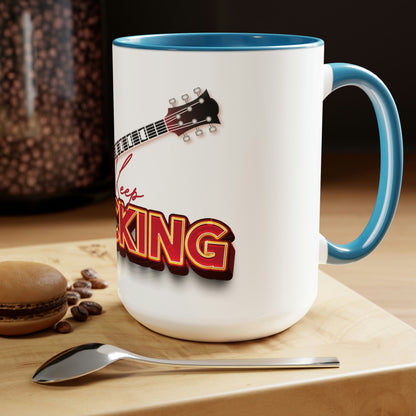 Two-Tone Coffee Mugs, 15oz