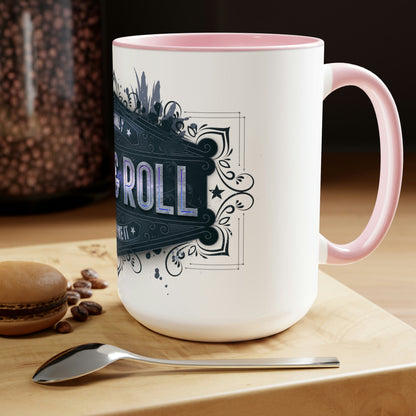 Two-Tone Coffee Mugs, 15oz