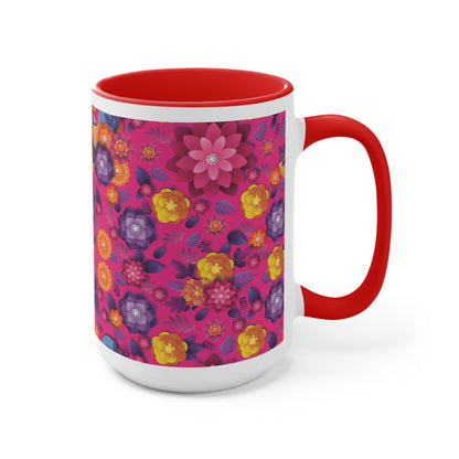 Two-Tone Coffee Mugs, 15oz