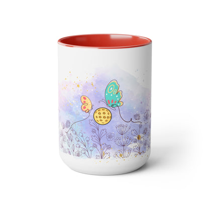 Two-Tone Coffee Mugs, 15oz