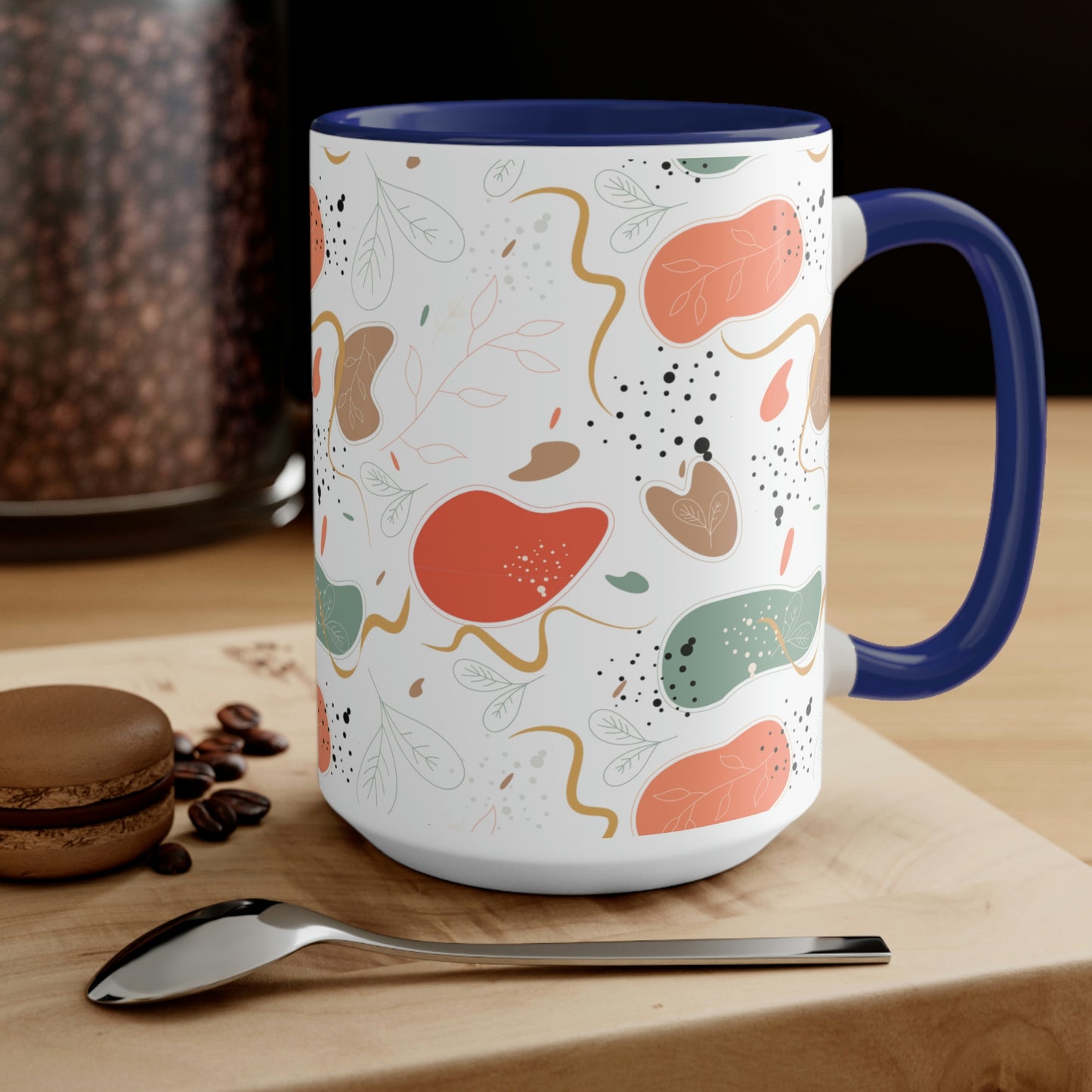 Two-Tone Coffee Mugs, 15oz