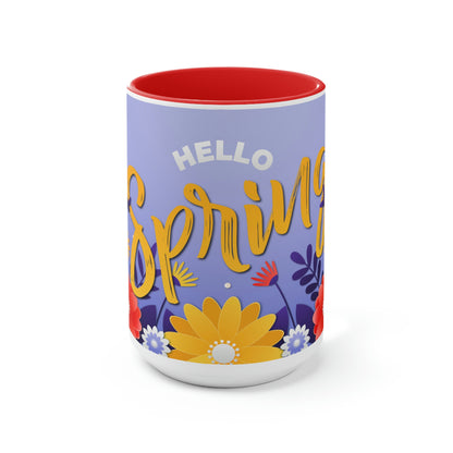 Two-Tone Coffee Mugs, 15oz