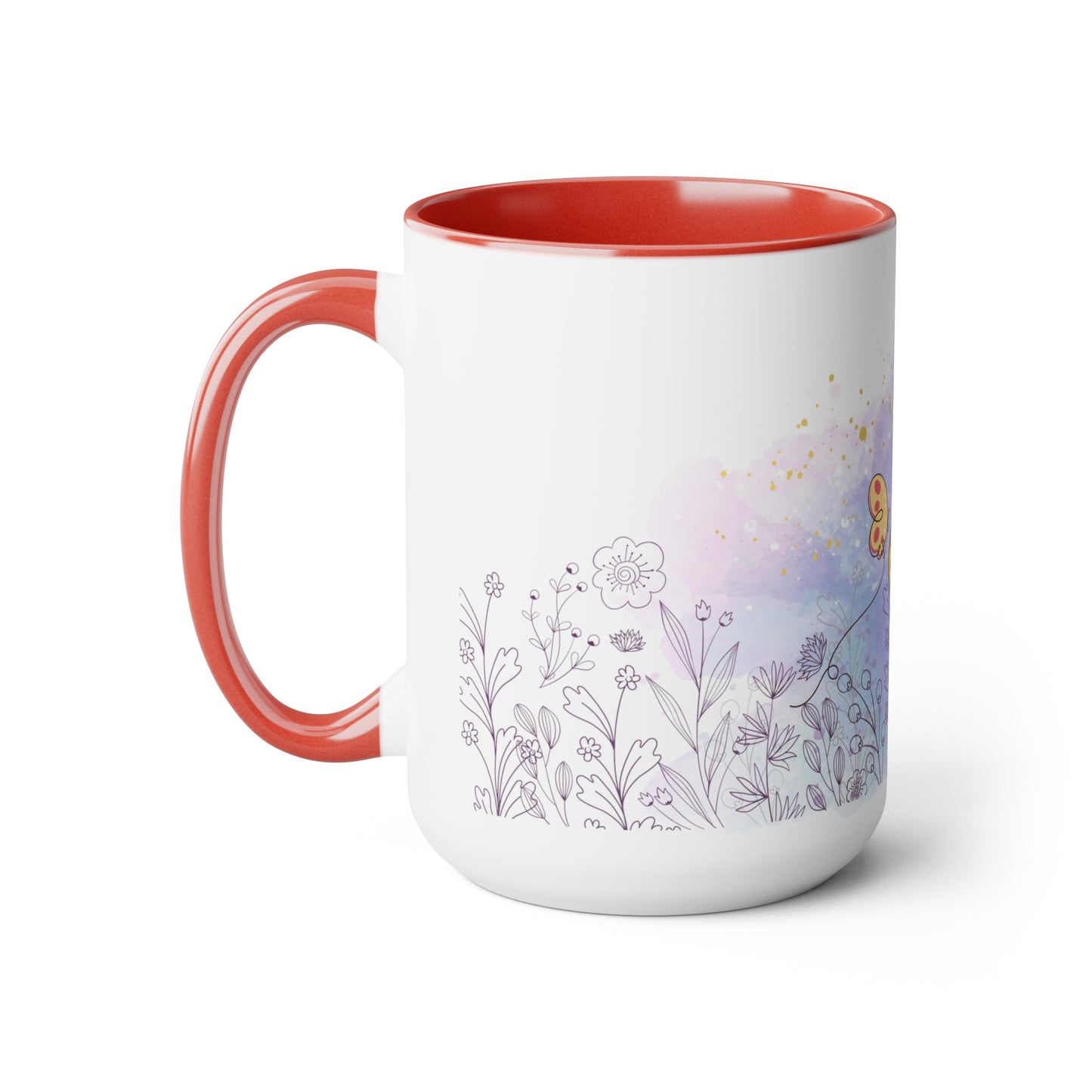Two-Tone Coffee Mugs, 15oz
