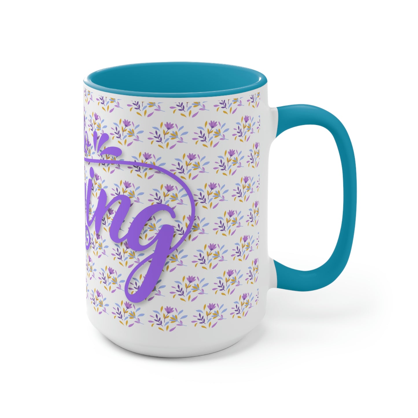 Two-Tone Coffee Mugs, 15oz