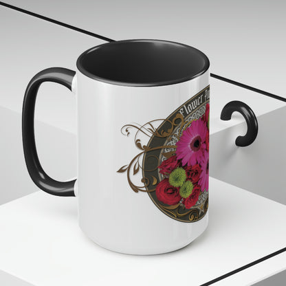 Two-Tone Coffee Mugs, 15oz