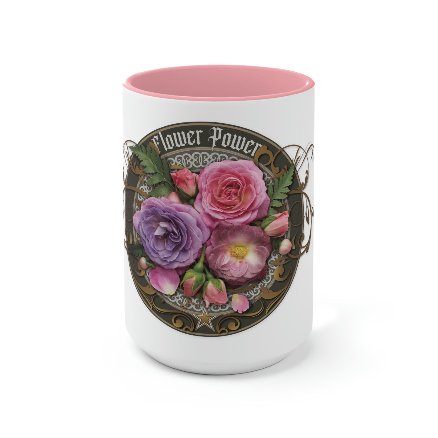 Two-Tone Coffee Mugs, 15oz