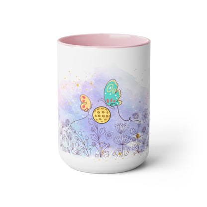 Two-Tone Coffee Mugs, 15oz