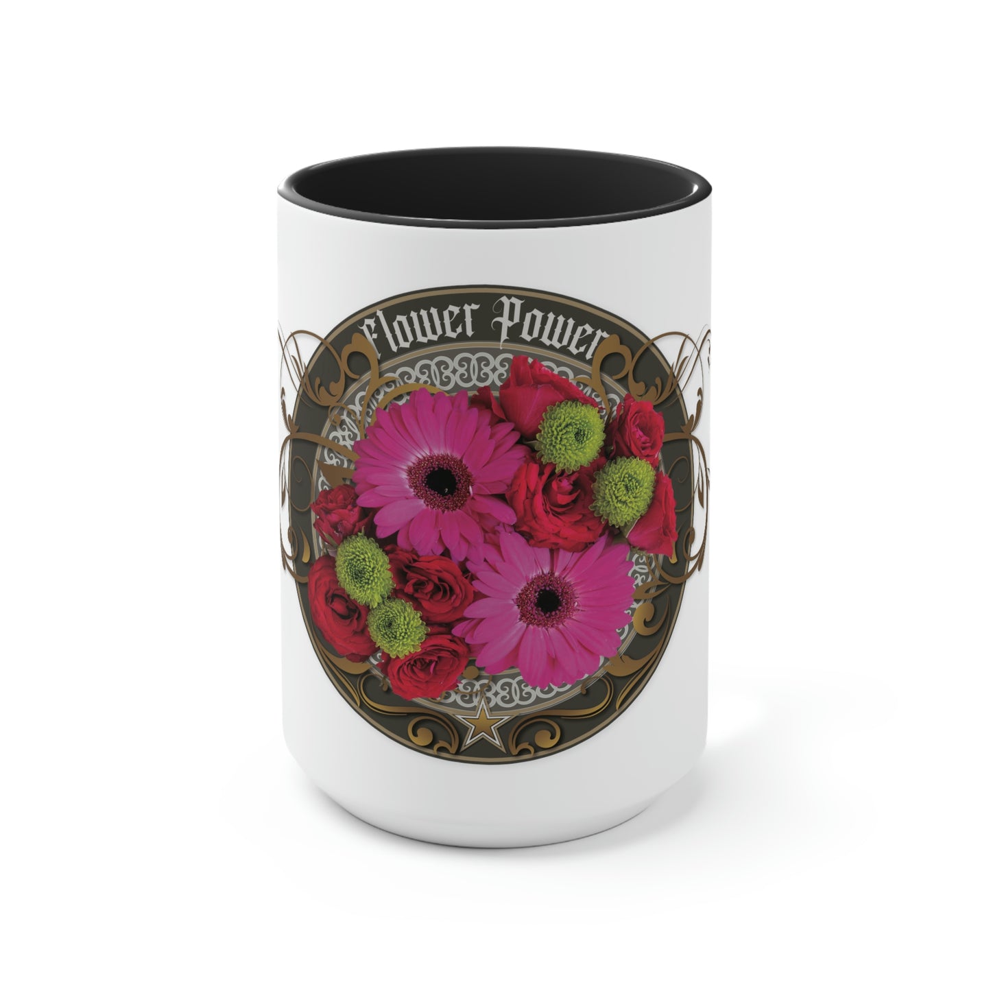 Two-Tone Coffee Mugs, 15oz