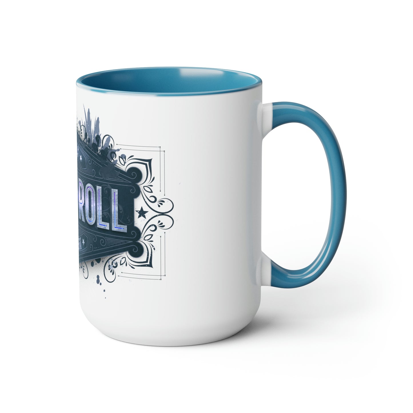 Two-Tone Coffee Mugs, 15oz